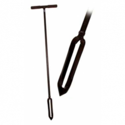 Calador de suelo helicoidal