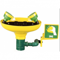 Lavaojos y cara de emergencia