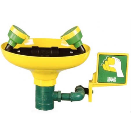 Lavaojos y cara de emergencia