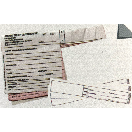 Tickets para balanza y romaneo