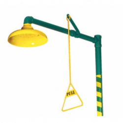 Ducha de emergencia con lavaojos y cara