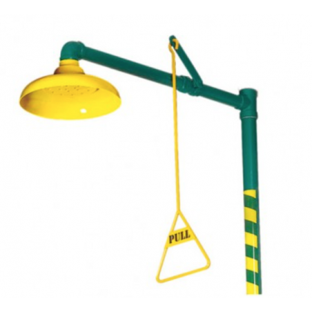 Ducha de emergencia con lavaojos y cara