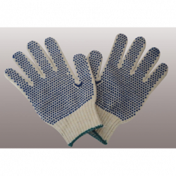 Guantes de algodón moteado