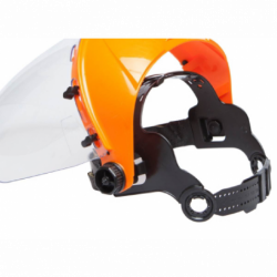 Protector facial burbuja con arnés estándar