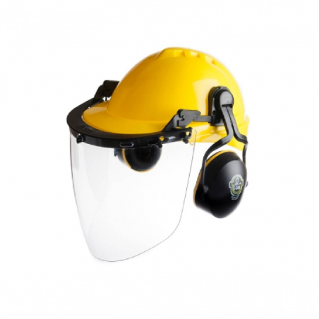 Protector facial burbuja con adaptador para casco