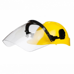 Protector facial burbuja con adaptador para casco