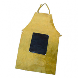 Delantal cuero descarne con goma plomada