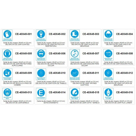 Carteles de señalización