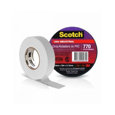 Cinta Aisladora 3M blanca
