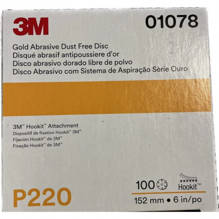 DISCO ABRASIVO GOLD 3M™ HOOKIT™ P/220