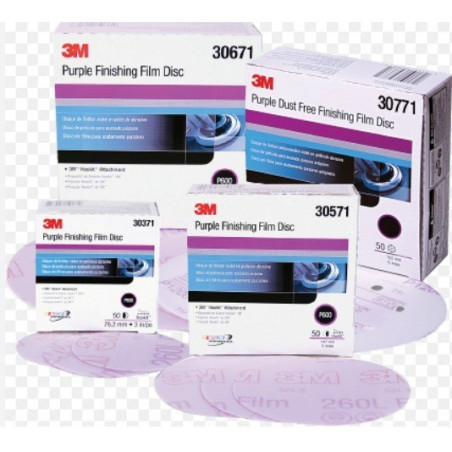 DISCO ABRASIVO PÚRPURA DE ACABADO 3M™ HOOKIT™ P/2000