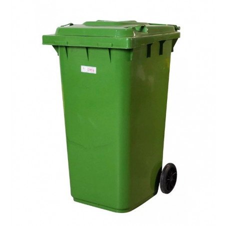 Contenedor de residuos de 240 litros con ruedas