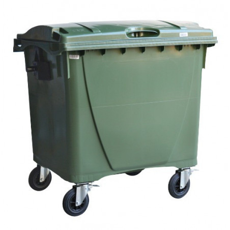 Contenedor de 1000 lts con tapa y ruedas