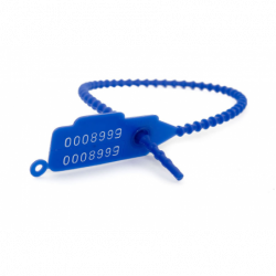 Precinto plástico cola de ratón doble numeración