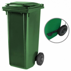 Contenedor de residuos de 120 litros con ruedas
