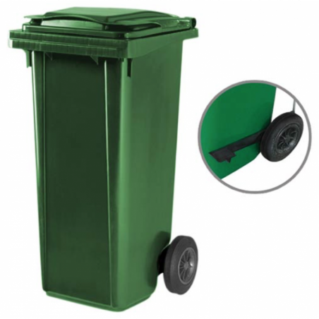 Contenedor de residuos de 120 litros con ruedas