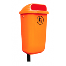 Papelero de pie y pared