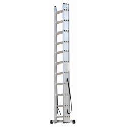 Escalera tijera extensible de aluminio