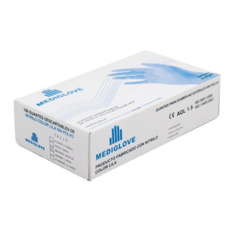 Guantes de nitrilo azul